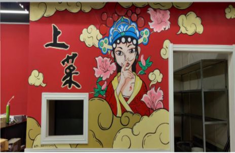 子长墙体彩绘的发展和应用