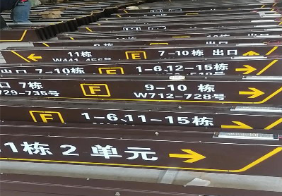 子长广告标识中，常见的几种安装方式。